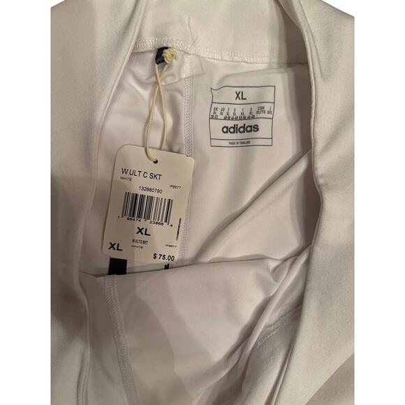 ADIDAS- NEW - golf skort skirt size XL WHITE - Picture 3 of 6